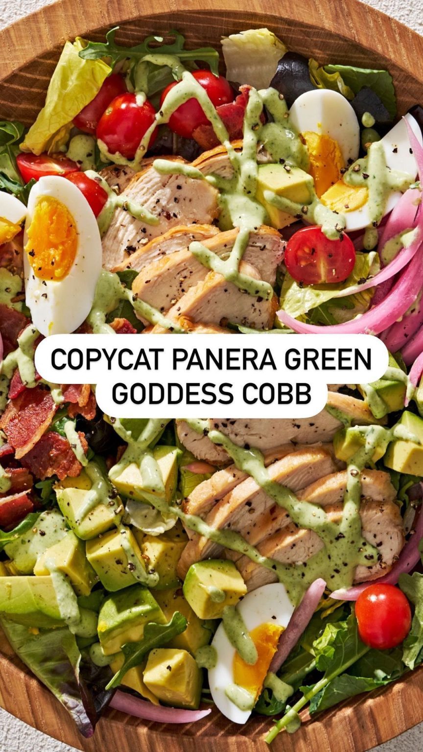 Copycat Panera Green Goddess Cobb Salad With Chicken Mom Secret