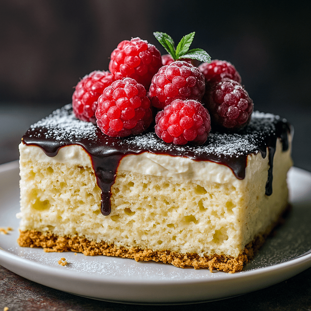 A beautiful Vanilla Raspberry Love Cake — an Italian Sweet Cake with fluffy vanilla layers, creamy ricotta, glossy chocolate ganache, and fresh raspberries. A true gem among Underrated Desserts, inspired by Desserts Italian, perfect for fans of Love Bakes Good Cakes Recipes, Everyday Cake Recipes, and Easy Italian Cake Recipes Simple. Ideal as an Easy Cake For Beginners, a show-stopping Italian Bakeless Cake, and a must-try addition to your collection of Easy Italian Deserts.