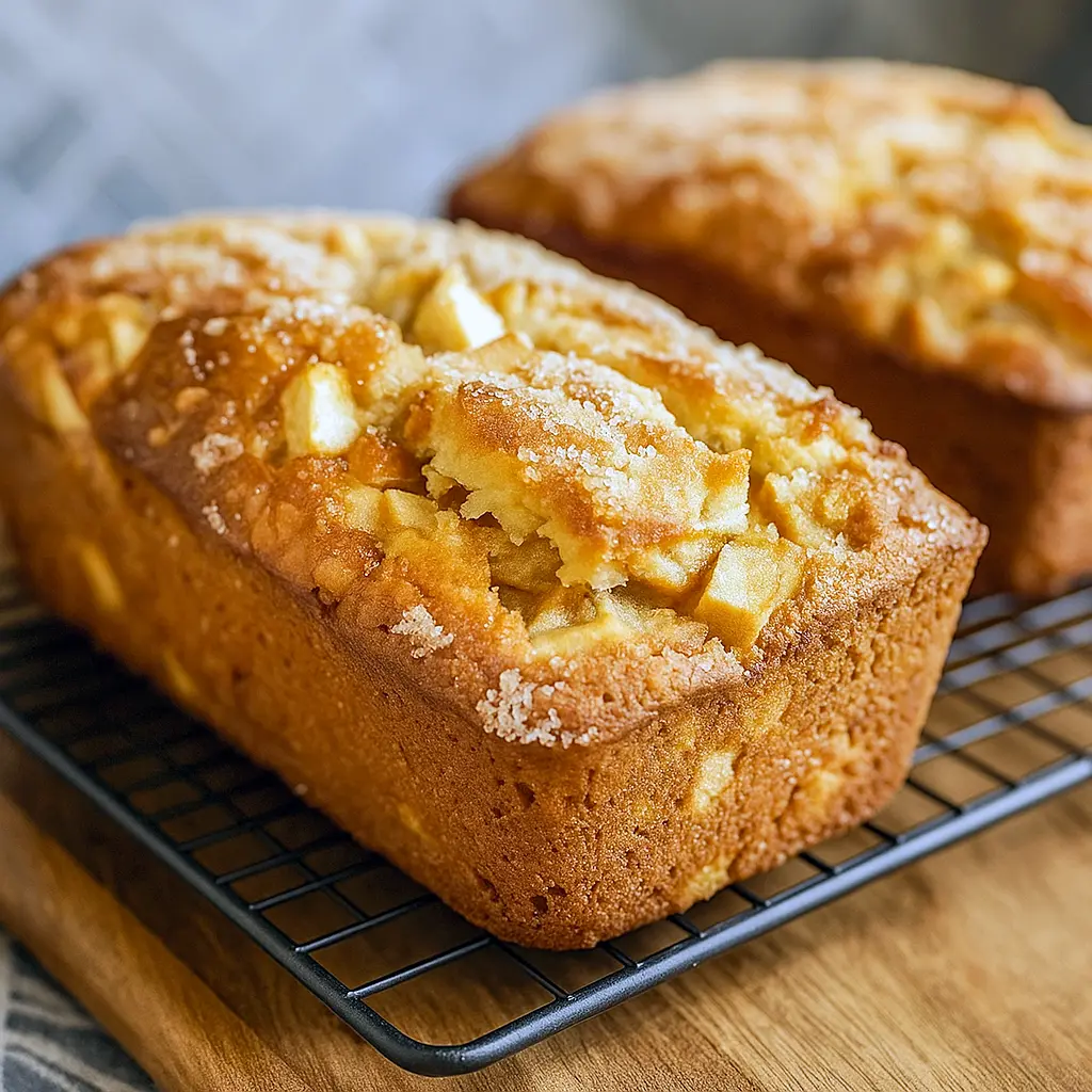 Moist and fluffy Apple Pie Bread topped with cinnamon sugar, the perfect Easy Apple Pie-inspired treat and one of the best Homemade Bread Recipes Easy to bake. This loaf is packed with apples like Homemade Apple Pies, making it a must-try for anyone who loves Homemade Apple desserts. Ideal for fall brunches, this is one of those cozy Bread Recipes Sweet that double as Easy Bread Recipes. A spiced Dessert Bread that tastes just like Apple Pies Filling in a warm, sliceable loaf.