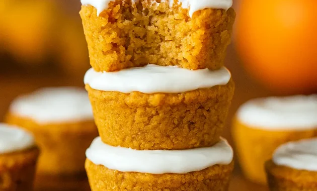 Freshly baked No Carb Muffins made with pumpkin puree and almond flour — the ultimate Low Carb Low Sugar Muffins and fall-friendly No Flour Pumpkin Muffins for a healthy snack or breakfast.