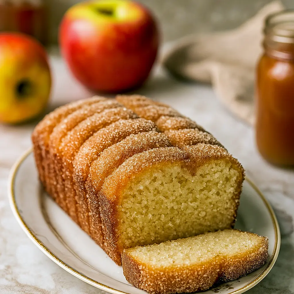 Soft Cinnamon Sugar Loaf with a crunchy Spiced Apple Cider Donut Loaf With Cinnamon Sugar Crust, perfect as a Cinnamon Sugar Pull Apart Loaf or Apple Cider Donut Loaf Cake Bon Appetit, a Cinnamon Pull-apart Bread In Loaf Pan for Quick Fall Desserts, alongside Pumpkin Spice Muffins, Spiced Apple Cider, and Apple Cider Donuts.