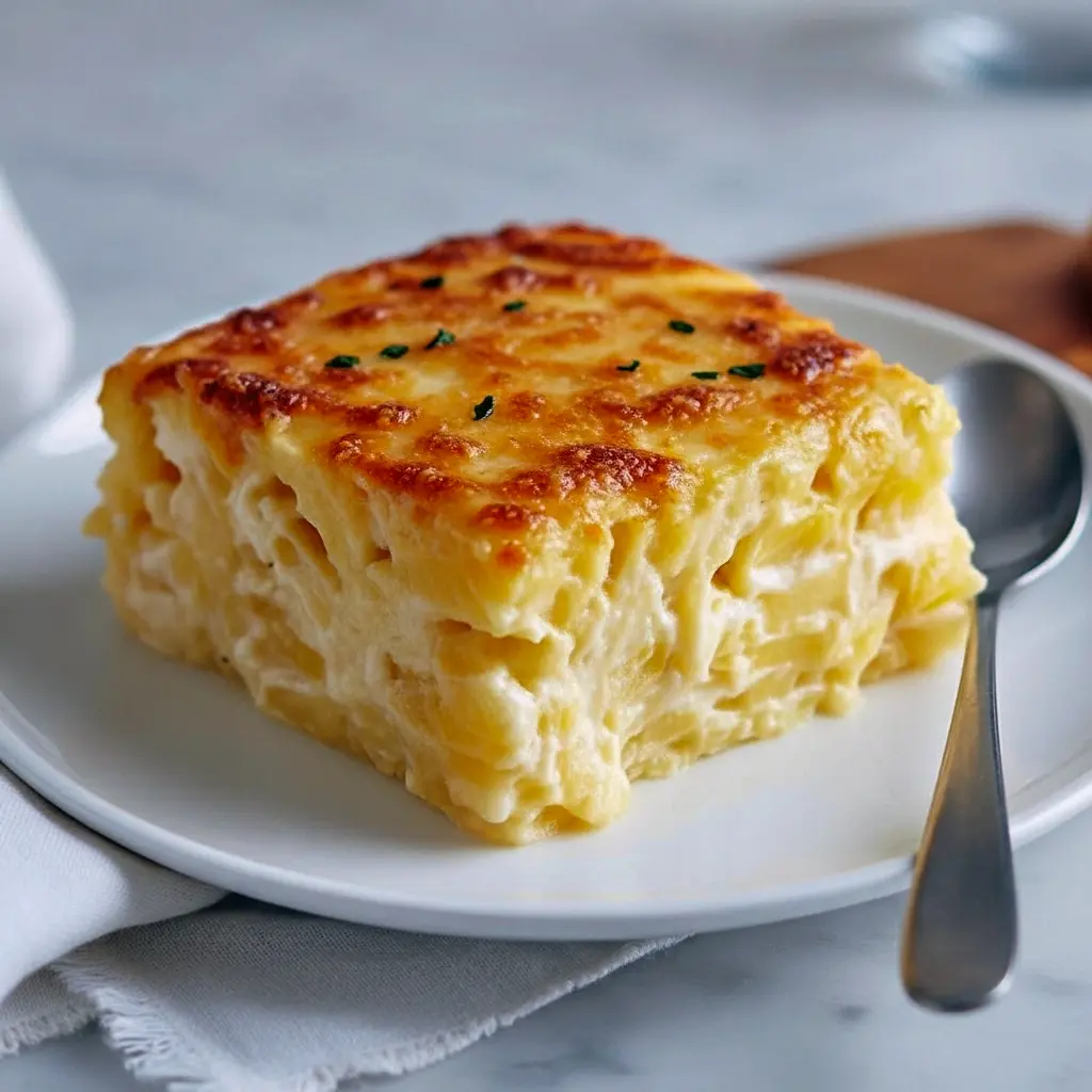 A bubbling dish of creamy spaghetti squash au gratin with a browned Parmesan crust, fresh thyme sprinkled on top — a cozy, low-carb side perfect for Cozy Side Dishes, featured in Healthy Low Carb Dinner Recipes Easy, and a smart swap for pasta as Sides For Spaghetti or in broader Squash Noodle Recipes. Serve it as a hearty Spaghetti Squash Dinner, try it in light Spagetti Squash Recipes Summer, add lean turkey for Ground Turkey Spaghetti Squash Recipes, or toss with sauce for Spaghetti Squash Spaghetti — a top pick among Health Spaghetti Squash Recipes.