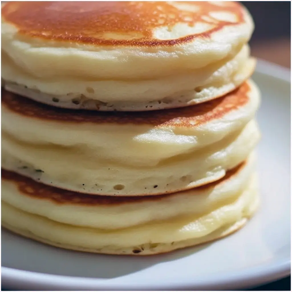 Stack of golden, fluffy pancakes topped with butter and maple syrup — the Best Pancake Recipe for breakfast lovers, perfect for Sweet Dishes Recipes and Fun Easy Recipes.
