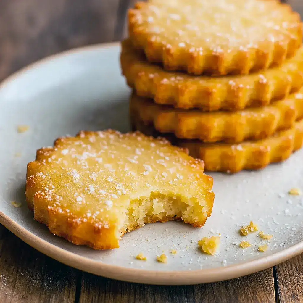 Stack of golden, flaky French salted butter cookies dusted with sea salt on parchment — a gorgeous French Salted Butter Cookies shot that works for Bar Cookies, showcases a Unique Cookie Recipes idea, and inspires Cookie Exchange Recipes; perfect for fans of French Cookies, home Cooking Cookies, and easy Cookie Recipes Homemade—a lovely Butter Cookies Recipe with How Sweet Eats charm.