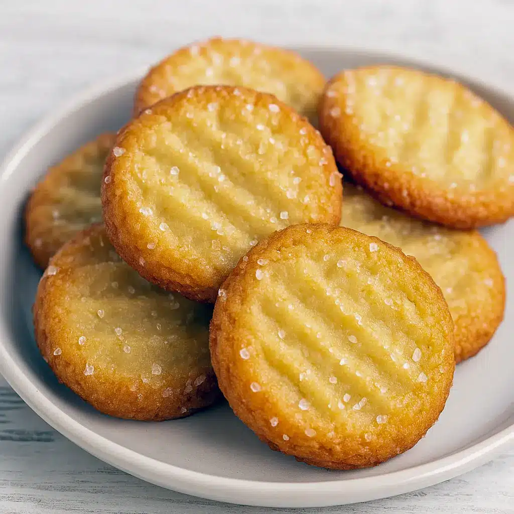 Stack of golden, flaky French salted butter cookies dusted with sea salt on parchment — a gorgeous French Salted Butter Cookies shot that works for Bar Cookies, showcases a Unique Cookie Recipes idea, and inspires Cookie Exchange Recipes; perfect for fans of French Cookies, home Cooking Cookies, and easy Cookie Recipes Homemade—a lovely Butter Cookies Recipe with How Sweet Eats charm.