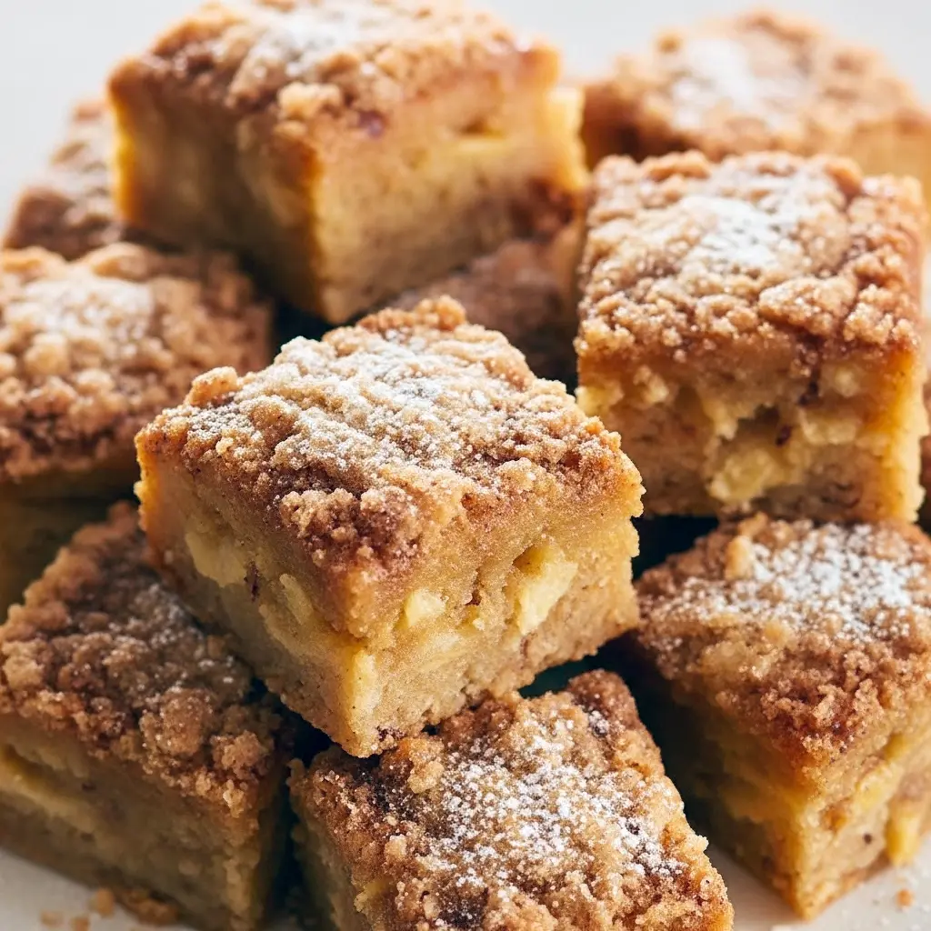 A golden, moist Gluten Free Apple Cake topped with cinnamon sugar, sliced to reveal tender apple layers — the perfect fall-inspired Gluten Free Sweets dessert served on a rustic wooden table with apples and cinnamon sticks nearby.