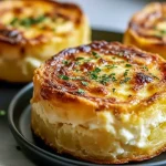 Overhead of sliced Baked Cottage Cheese Eggs on a plate, garnished with chives — an example of Elevated Breakfast Recipes and thoughtful Cooking With Eggs technique; a practical Eggs For Breakfast Ideas and tidy Egg For Breakfast option, packed as Protein Eggs, listed with other Egg And Cottage Cheese Recipes for easy Protein Meal Ideas and a solid Low Cal Egg Breakfast.
