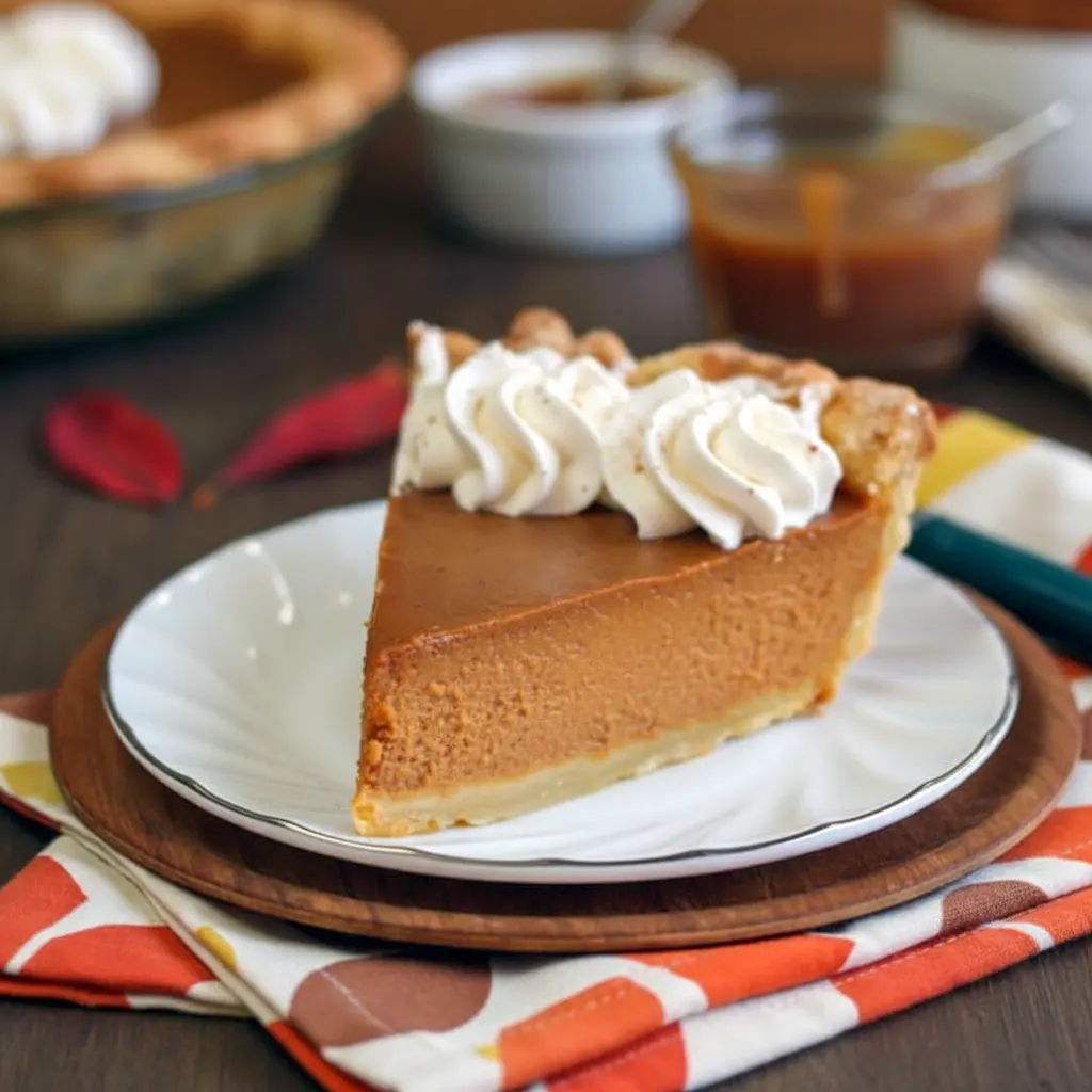 Pumpkin Caramel Pie Recipe close-up of a golden crust and glossy carameled top, styled as a Gourmet Pumpkin Pie with a Pumpkin Pie With A Twist — decadent Pumpkin Caramel Pie look inspired by an easy Dulce De Leche Pie Recipe Easy, playful Volcano Pie drizzle, hints of Salted Caramel Pumpkin Pie, subtle Mexican Pumpkin Pie spices, finished with a ribbon of Pumpkin Pie Caramel.