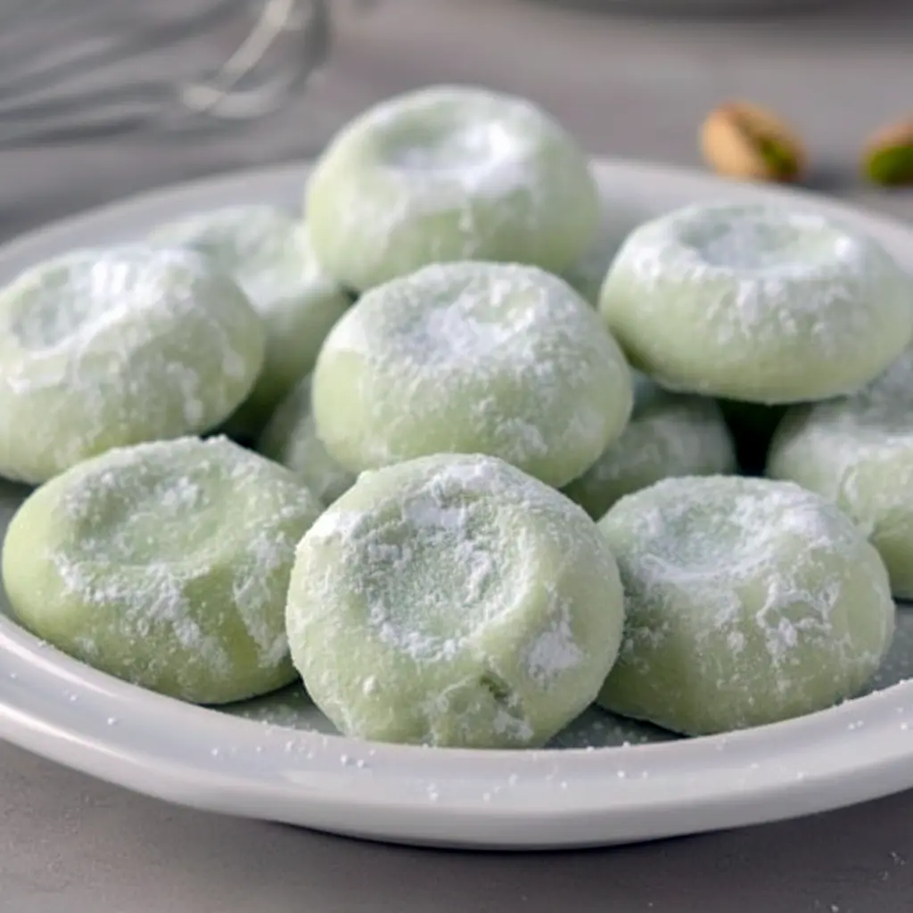 Golden Homemade Lemon Pistachio Cookies paired with crisp Petit Beurre biscuits on a linen-lined tray.