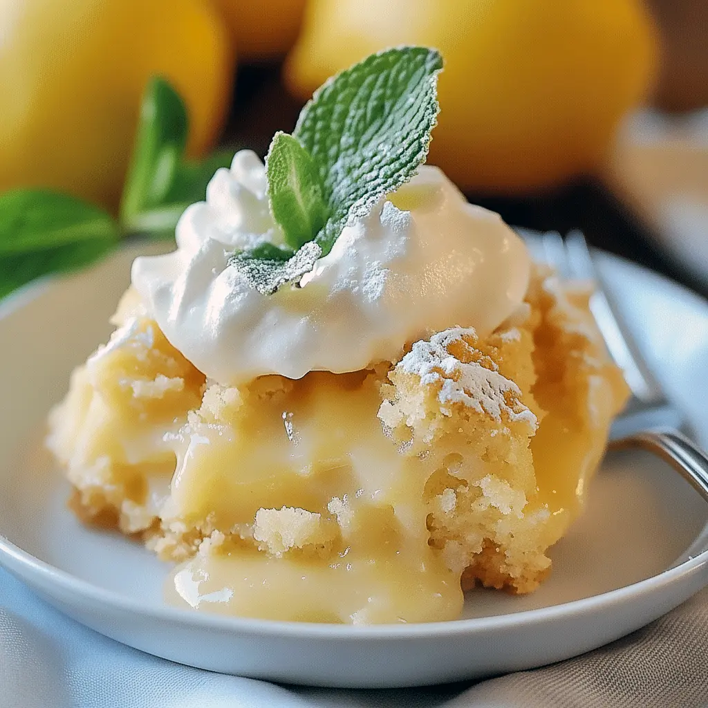 Close-up of a golden lemon cobbler bubbling with syrup, topped with a dollop of ice cream — a tempting Lemon Curd Dessert Recipes idea, almost like a silky Lemon Bisque Dessert, listed among quick Cobblers Recipes and classic Lemon Cobbler Recipes.