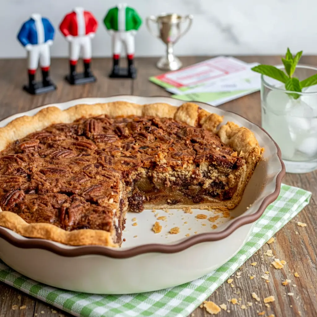Close-up slice of an Exquisite Pie — a nut-studded Dixie Pie Recipe style tart; perfect visual for a classic Kentucky Pie Recipe, evoking that homestyle Dixie Pie charm, Kentucky Pecan Pie.