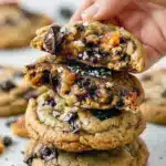 Tray of golden cookies with toffee pieces and melted chocolate — Christmas Cracker Cookies arranged for Neighbor Holiday Treats, great as Easy Christmas Treats For Neighbors, smart Break And Bake Cookie Ideas, and truly the Best Cookie Exchange Cookies Recipe, Delicious Holiday Cookies.