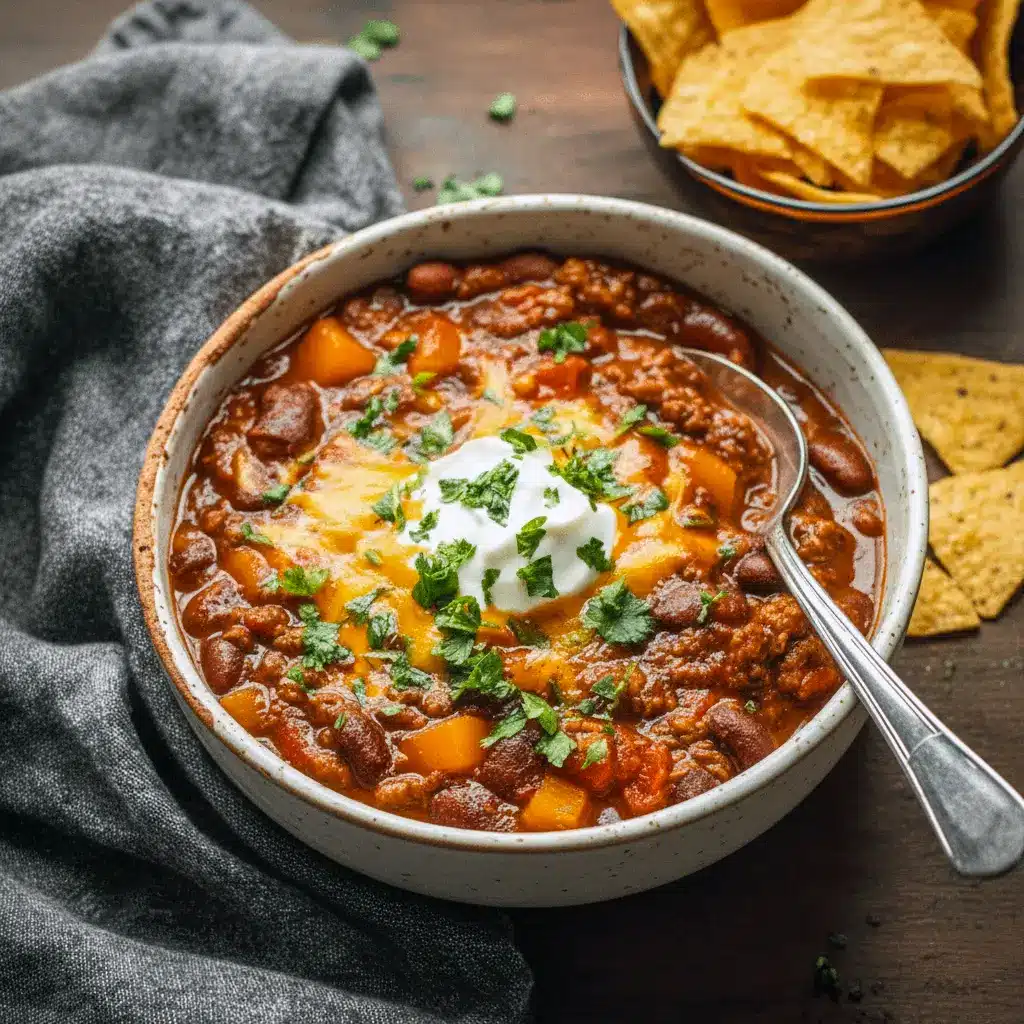 Bowl of pumpkin sausage chili topped with cheddar, sour cream, avocado and pepitas — perfect for fall. Halloween Dinner Ideas Healthy Alternative Chili Recipes Pumpkin Fresh Recipes Pumpkin Thanksgiving Recipes Chili Toppings Ideas Halloween Recipes Vegetarian Festive Fall Food Chilly Night Dinner Ideas Foods That Go With Chili