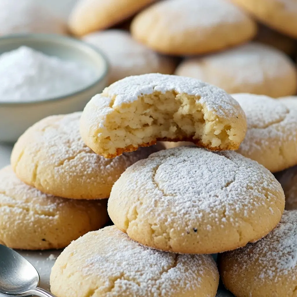 Spiced Christmas Cookies piled on a rustic board, dusted with nutmeg-sugar and ready for gifting.