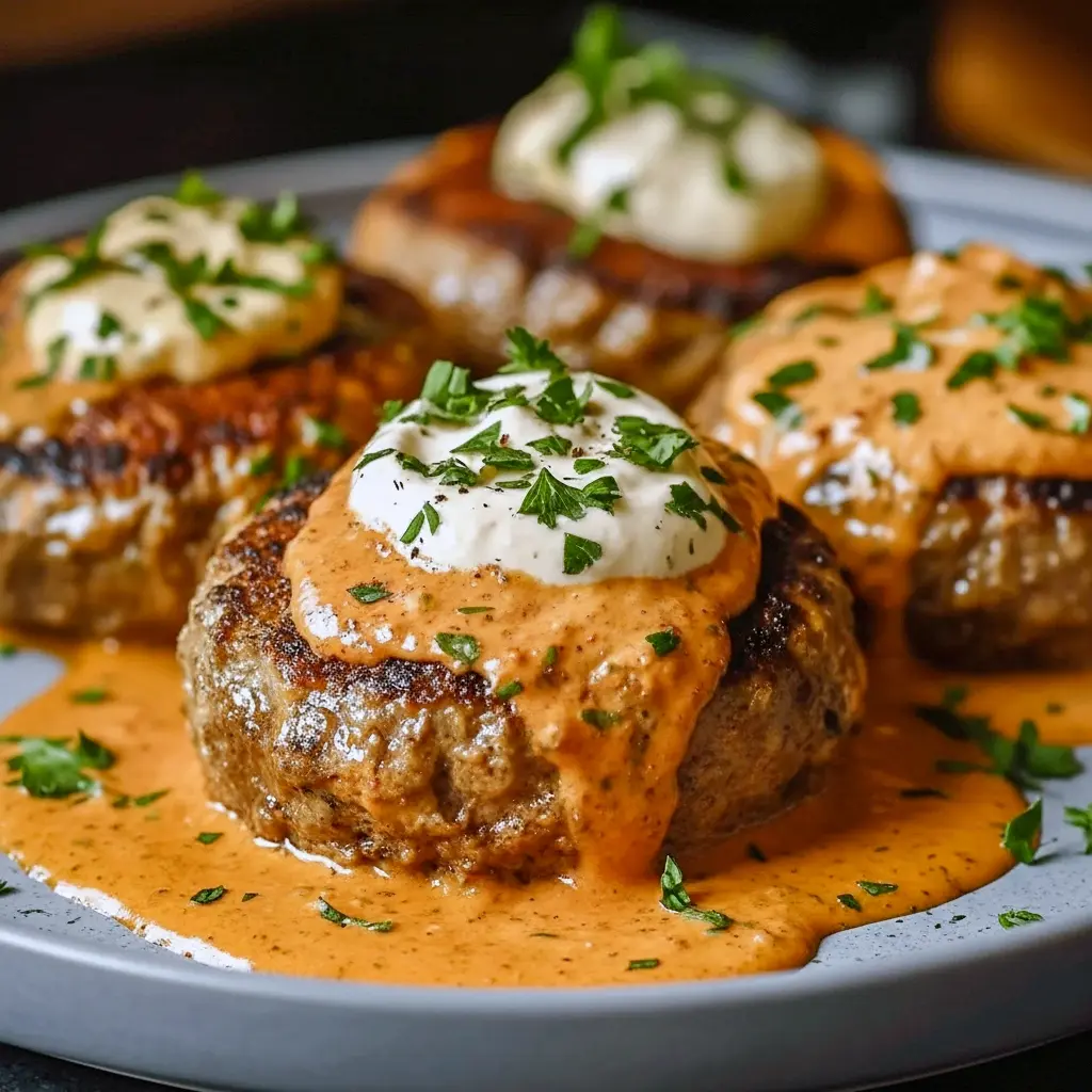 Close-up of a feta-stuffed burger on a lettuce wrap, drizzled with tomato cream — Best Keto Burgers styled to highlight Keto Feta and a tasty Keto Dinner Beef option.