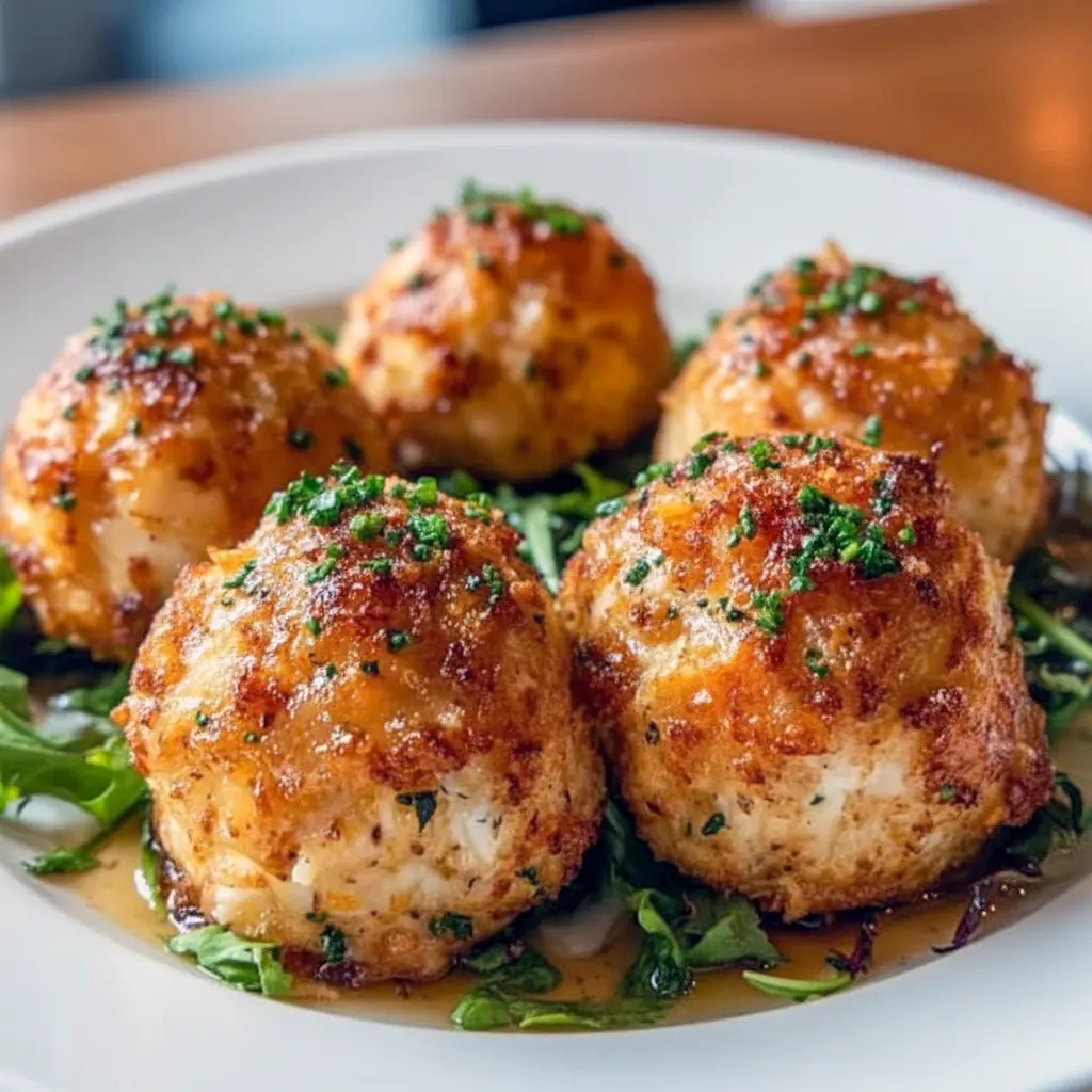 Crab Recipes close-up: golden-brown crab bombs on a platter with lemon wedges and parsley — ideal Seafood Appetizers or a tasty Seafood Dinner option.