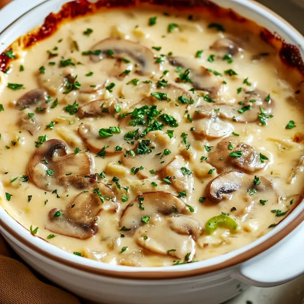 Bowl of steaming Cottage Cheese Mushroom Soup garnished with parsley and cracked pepper — a wholesome Healthy Mushroom Soup perfect for cozy meals.