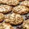 A cozy plate of Oatmeal Latte Cookies topped with glossy espresso icing, styled as a Vanilla Brown Sugar Oatmeal Latte Cookie treat for coffee lovers.