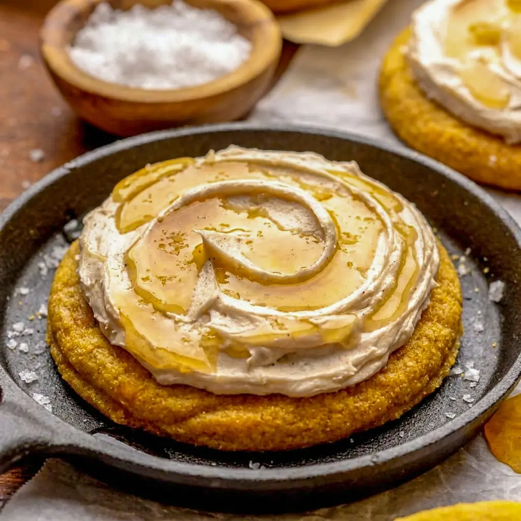 Soft Cornbread Cookies with honey buttercream and a sweet-salty finish, one of the best Simple Thanksgiving Cookies to bake.