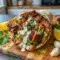 Chicken Shawarma with Garlic Sauce served as a flavorful Cuisine Recipe with tender spiced chicken and creamy sauce.