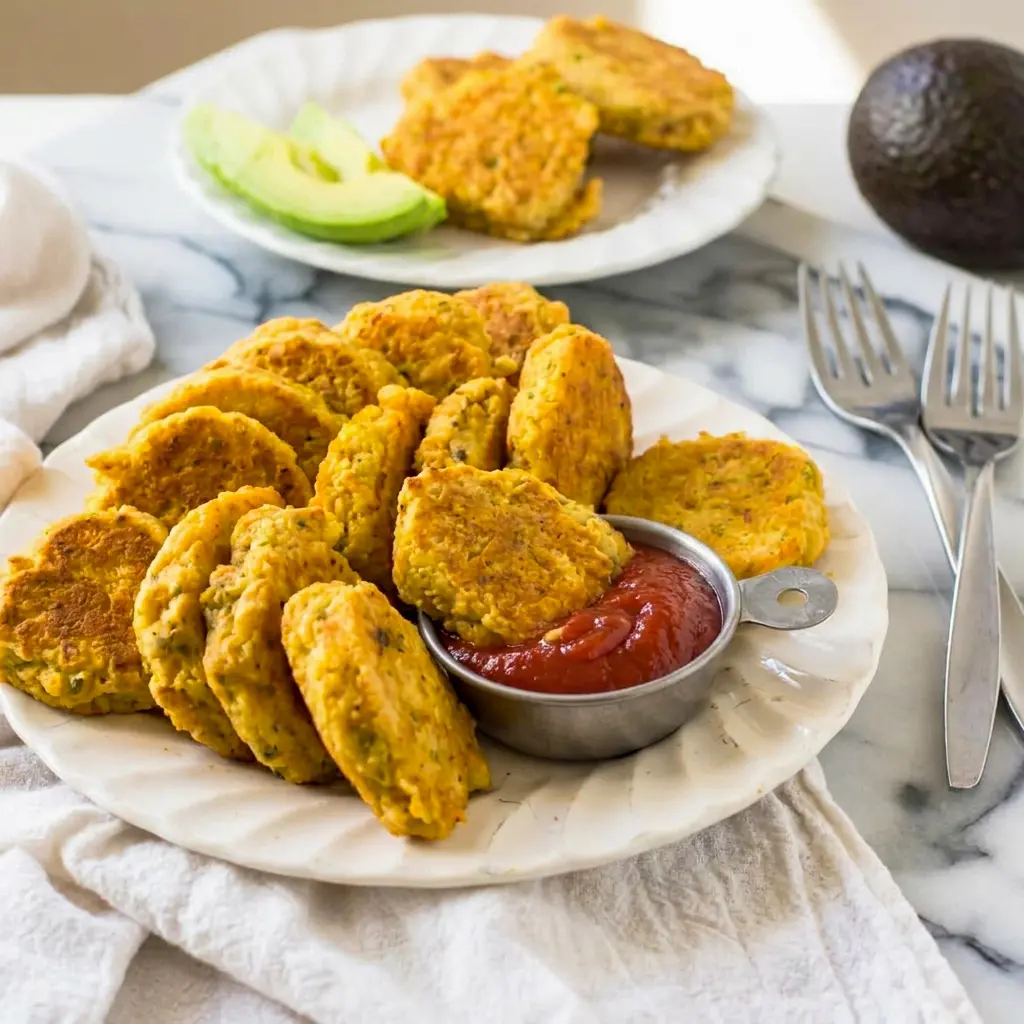 Chickpea Vegetable Nuggets served golden and crispy, an easy win for Veggie Nuggets Kids will actually eat.