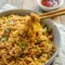 Ground Chicken Sweet Chili Noodles served in a glossy skillet bowl with a bold Sweet Chili Noodles Recipe flavor.