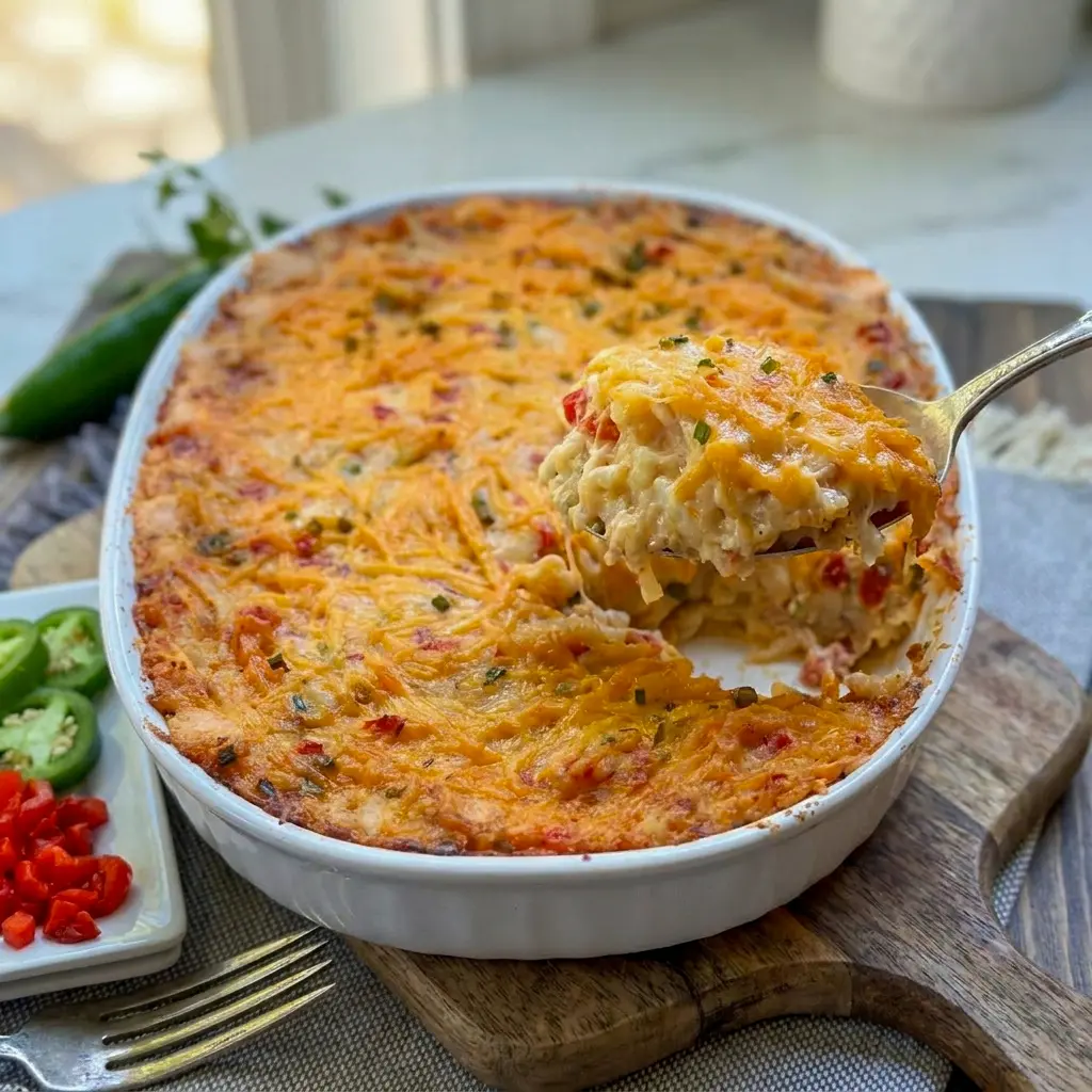 Pimento Cheese Hash Brown Casserole makes an easy choice for classic Potato Side Dishes on busy weeknights.