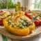 Tuscan Ricotta Stuffed Peppers baked until golden, a cozy Veggie Dinner Recipes For Two idea with creamy cheese filling.