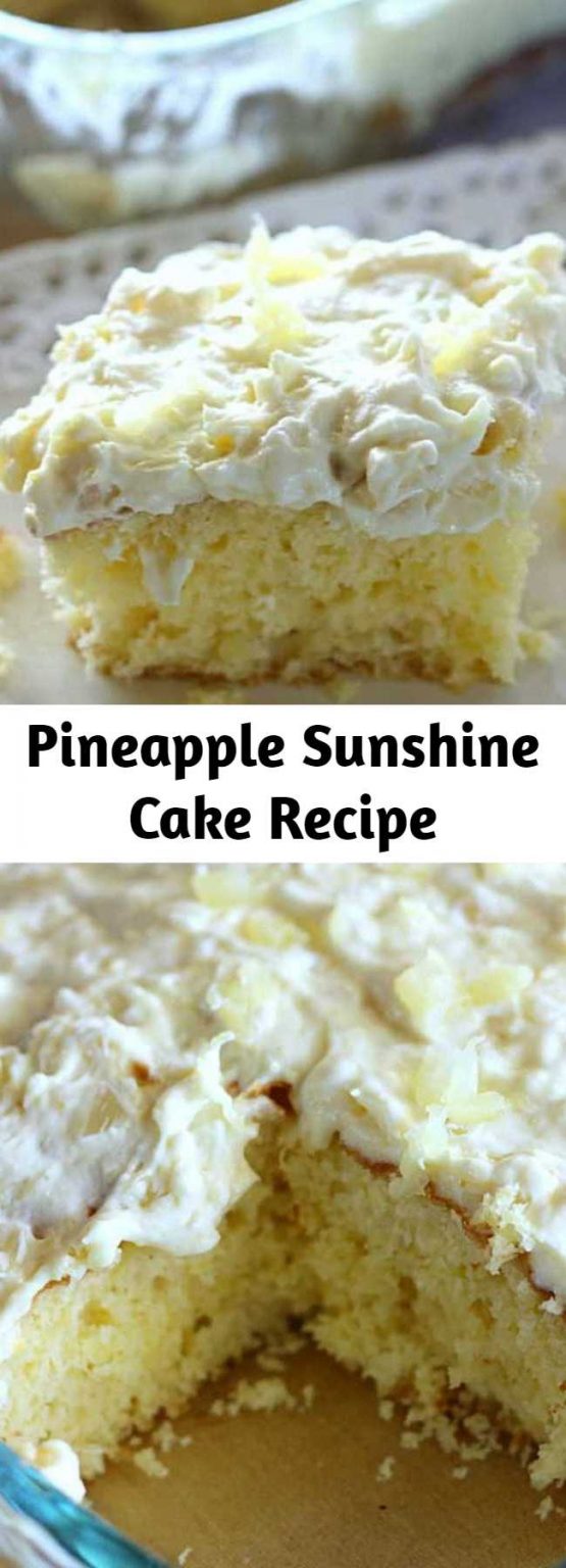 Pineapple Sunshine Cake Recipe – Mom Secret Ingrediets