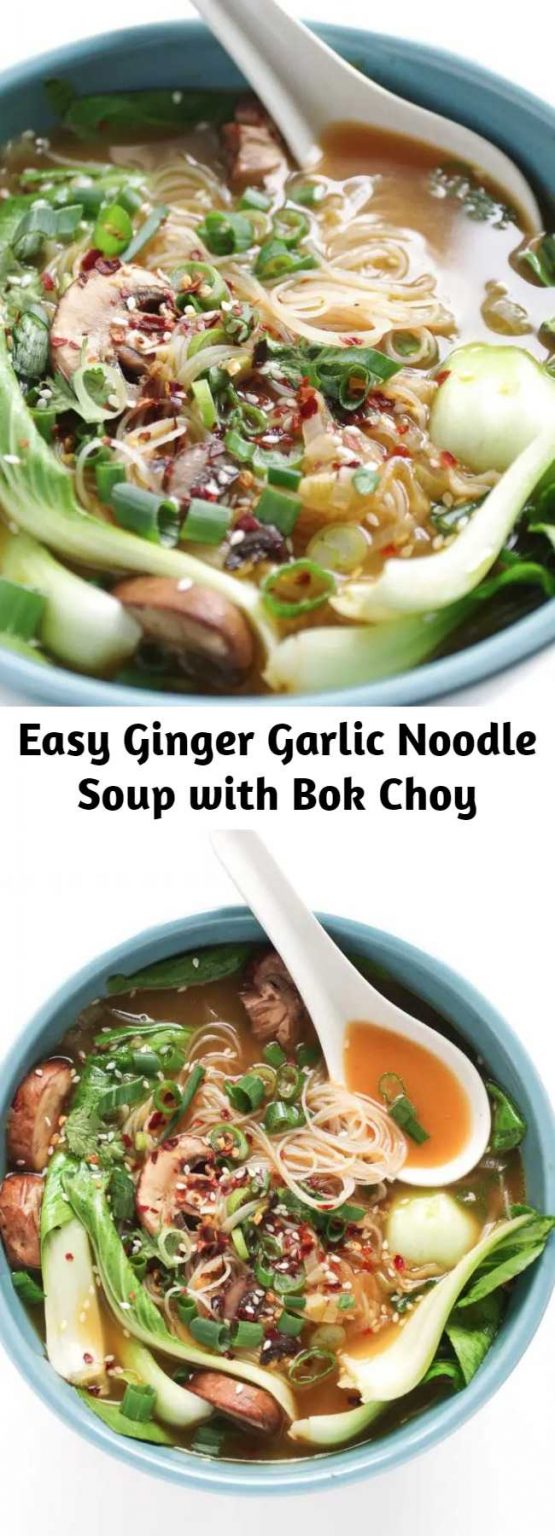 Easy Ginger Garlic Noodle Soup with Bok Choy – Mom Secret Ingrediets