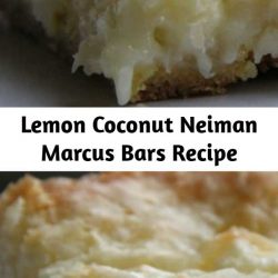 Lemon Coconut Neiman Marcus Bars Recipe This is it! This is the bar you will make over and over again this spring and summer. Trust me… you’ll make it once, everyone will love it and then you’ll keep making it for every occasion between now and Labor Day. This is your new favorite bar :).