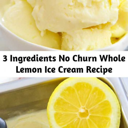 3 Ingredients No Churn Whole Lemon Ice Cream Recipe – Mom Secret Ingrediets