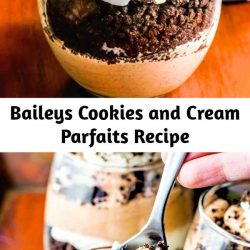 Baileys Cookies and Cream Parfaits Recipe Layered chocolate and Baileys cream paired with crumbled Oreo cookies. This delicious Baileys parfait is the perfect weekend retreat!