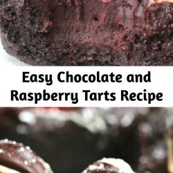 Easy Chocolate and Raspberry Tarts Recipe This simple, decadent tart will keep overnight in the refrigerator (top with raspberries just before serving). Try it with vanilla ice cream or whipped cream.