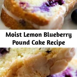 Moist Lemon Blueberry Pound Cake Recipe A delicious and moist pound cake that is bursting with refreshing and amazing flavor! It is AMAZING!