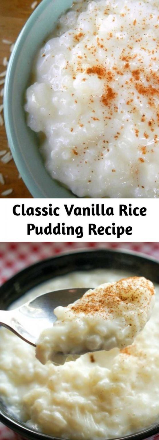 Classic Vanilla Rice Pudding Recipe – Mom Secret Ingrediets