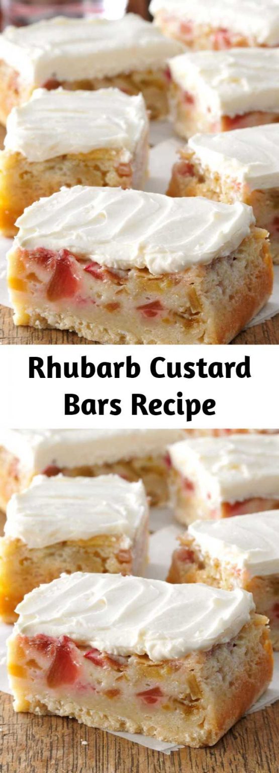 Rhubarb Custard Bars Recipe Mom Secret Ingrediets 5071