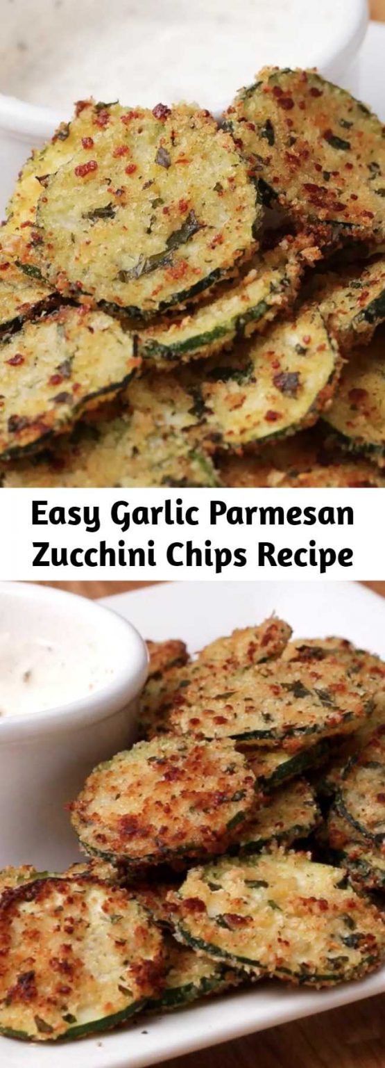 Easy Garlic Parmesan Zucchini Chips Recipe – Mom Secret Ingrediets