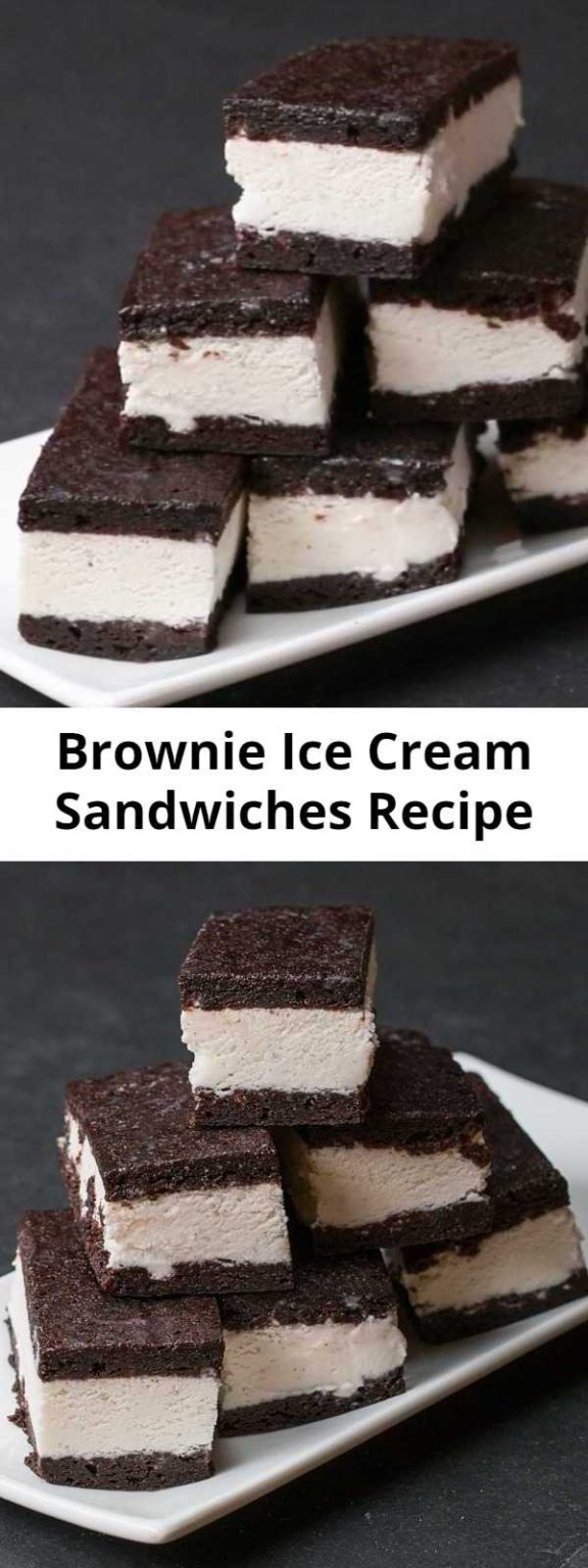 Brownie Ice Cream Sandwiches Recipe Mom Secret Ingrediets 3952