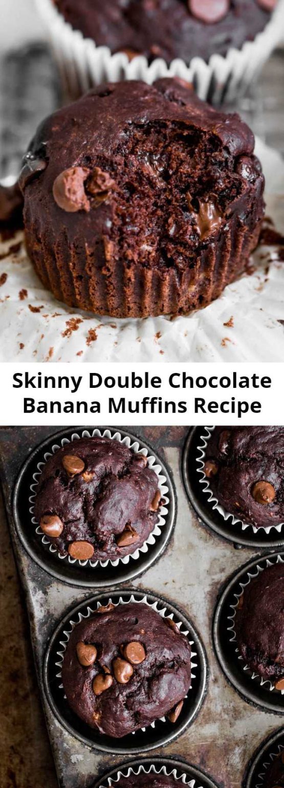 Skinny Double Chocolate Banana Muffins Recipe – Mom Secret Ingrediets