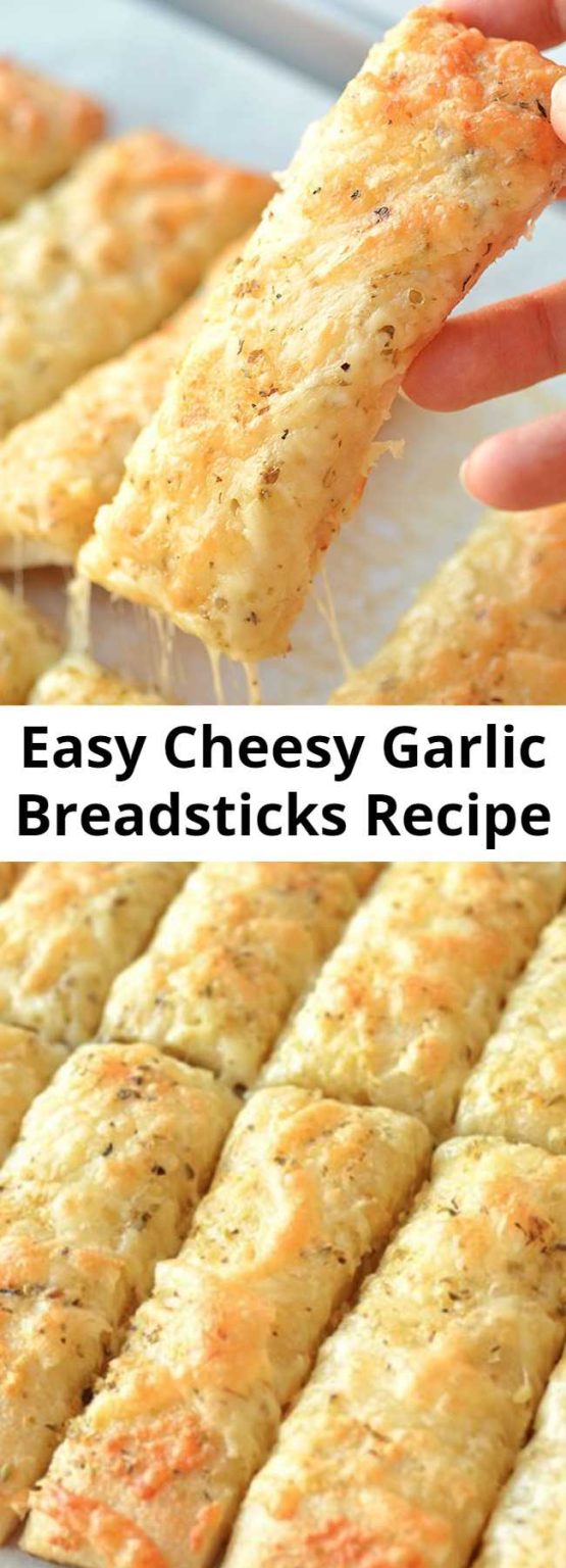 Easy Cheesy Garlic Breadsticks Recipe – Mom Secret Ingrediets