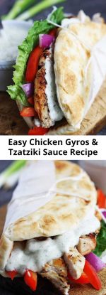 Easy Chicken Gyros & Tzatziki Sauce Recipe – Mom Secret Ingrediets