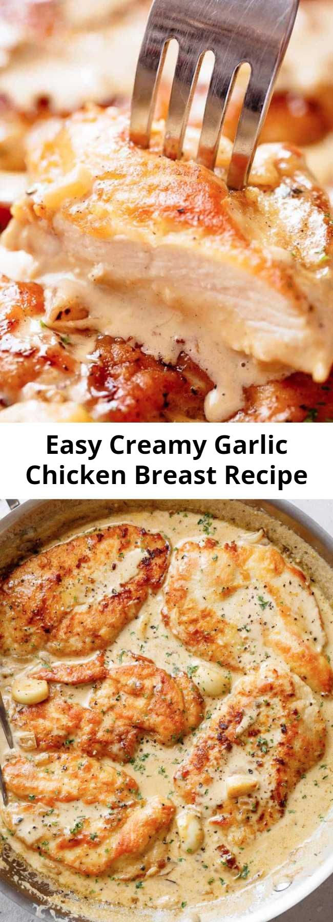 Easy Creamy Garlic Chicken Breast Recipe – Mom Secret Ingrediets