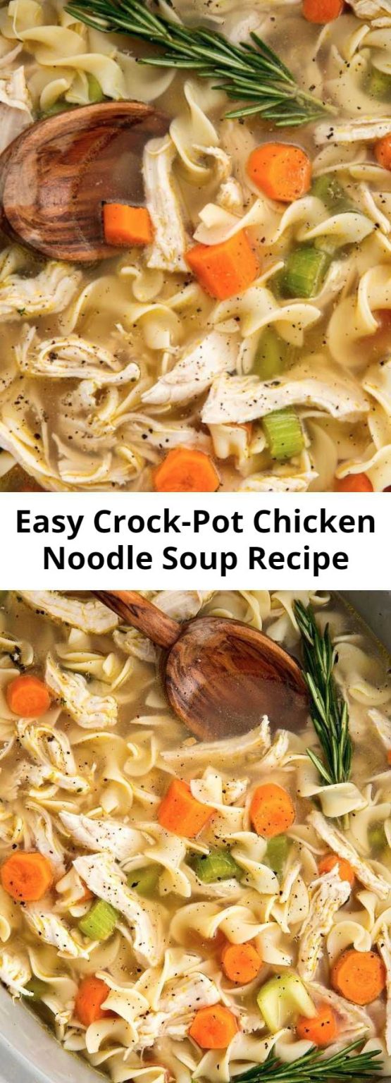 Easy Crock-Pot Chicken Noodle Soup Recipe – Mom Secret Ingrediets