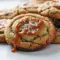 Close-up of soft Autumn Themed Cookies with gooey caramel centers, a perfect Caramel Cookies Recipe made with apple cider reduction — a cozy Fall Fest Desserts idea and one of the Best Fall Baked Goods.