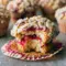 Cranberry Sauce Desserts Don’t Get Better Than These Cozy Muffins2 Golden crumb-topped muffins filled with rich cranberry sauce, the perfect cozy Cranberry Sauce Desserts idea for the holidays.