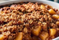 Warm, golden apple crisp with a crunchy oat crumble and melting vanilla ice cream — also perfect as a Crustless Apple Crisp, a make-ahead Frozen Apple Crisp Recipe, or an extra-textured Double Crisp Apple Crisp; includes advice on the Best Apple For Apple Crisp and a twist as an Apple Crisp Recipe With Granola.