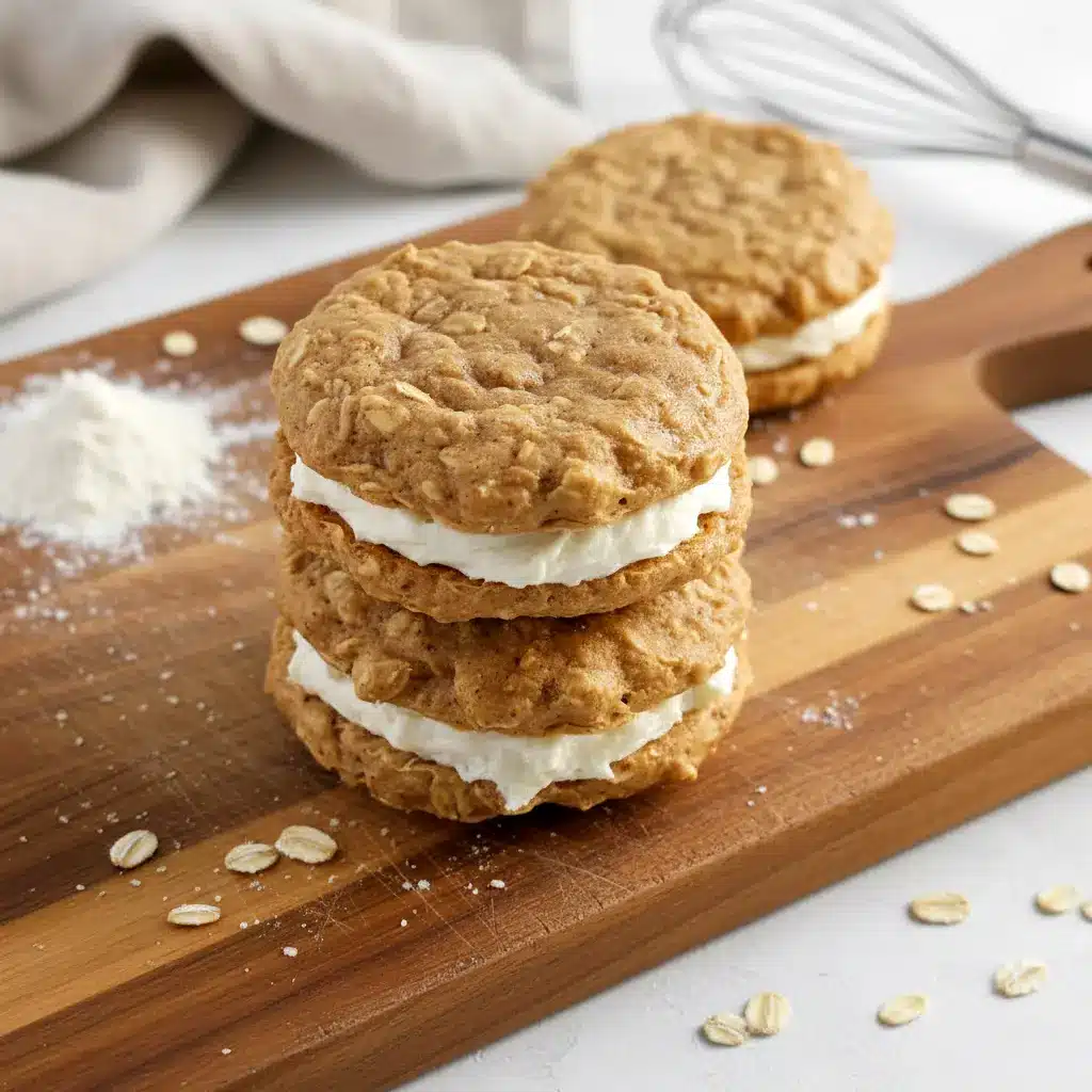 Soft and chewy protein oatmeal cream pies filled with a fluffy sugar-free cream layer, made as Sugar Free Low Fat Desserts and perfect for anyone craving High Protein Sugar Free Desserts, Sugar Free Oatmeal Cream Pies, or Healthier Oatmeal Cream Pies with a delicious Creamy Protein Oatmeal center—featuring a Low Calorie Oatmeal Cream Pie twist for Healthy Oatmeal Cream Pies, Protein Oatmeal Cream Pies, and Homemade Oatmeal Cream Pies Healthy treats.