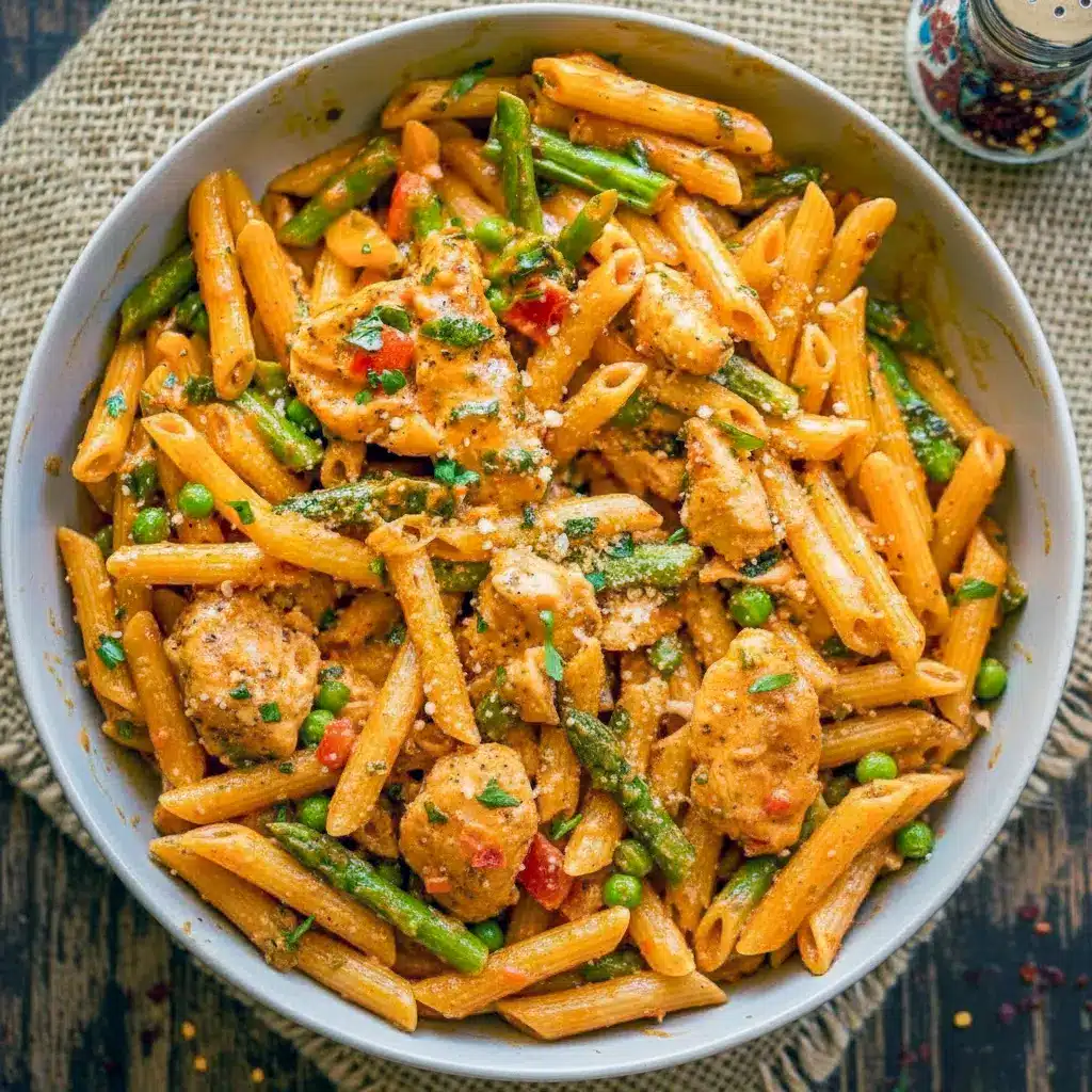 Close-up of a creamy, spicy plate of pasta inspired by Chipotle Pasta Recipes, featuring bold flavors reminiscent of Chicken Chipotle Pasta Cheesecake Factory and the unforgettable kick of Cheesecake Factory Spicy Pasta, showcasing vibrant veggies like Chicken Pasta With Bell Peppers for a restaurant-style finish.