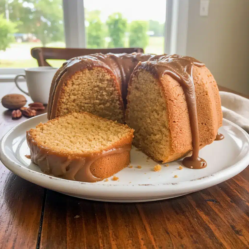 A golden, moist brown sugar pound cake drizzled with glaze on a cooling rack, showcasing the cozy flavor mix of One Pan Cake Recipes, Spice Pound Cake Recipes, Pudding Pound Cake, Spiced Pound Cake, Brown Sugar Pudding, Decadent Cake, Brown Sugar Butter Cake, Maple Pound Cake, and Coffee Pound Cake.